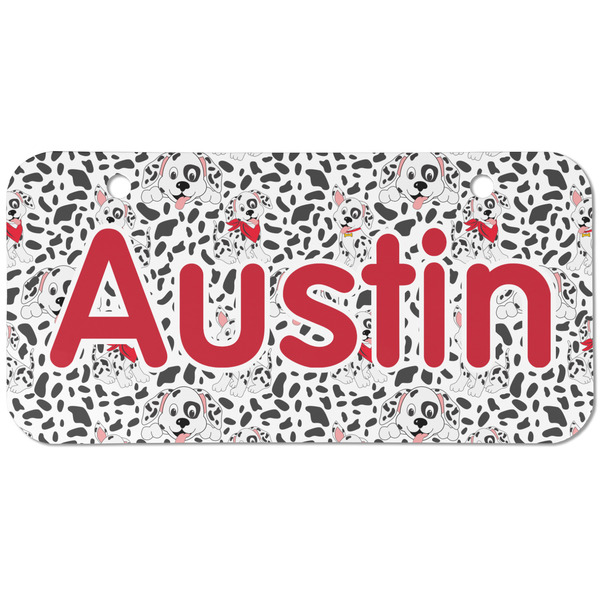 Custom Dalmation Mini/Bicycle License Plate (2 Holes) (Personalized)