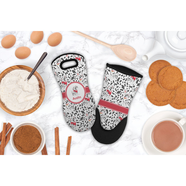 Dalmation Neoprene Oven Mitt - Lifestyle Image
