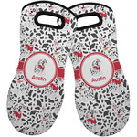 Dalmation Neoprene Oven Mitts - Set of 2 w/ Name or Text