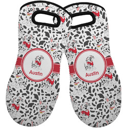 Dalmation Neoprene Oven Mitts - Set of 2 w/ Name or Text