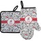 Dalmation Oven Mitt & Pot Holder Set w/ Name or Text