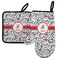 Dalmation Left Oven Mitt & Pot Holder Set w/ Name or Text