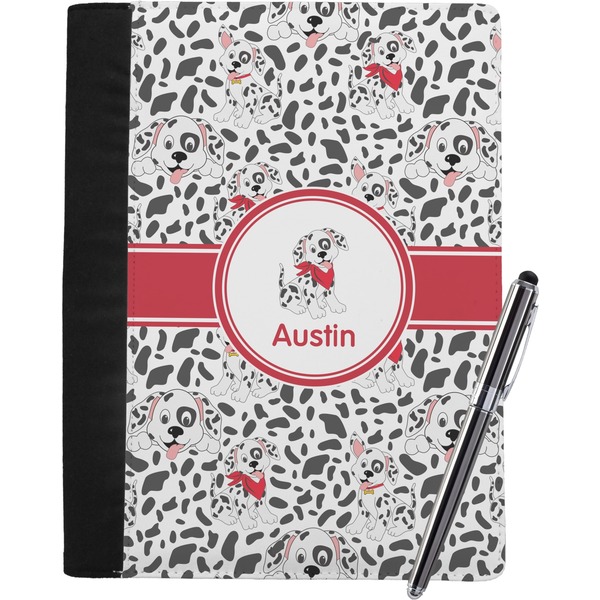 Custom Dalmation Notebook Padfolio - Large w/ Name or Text
