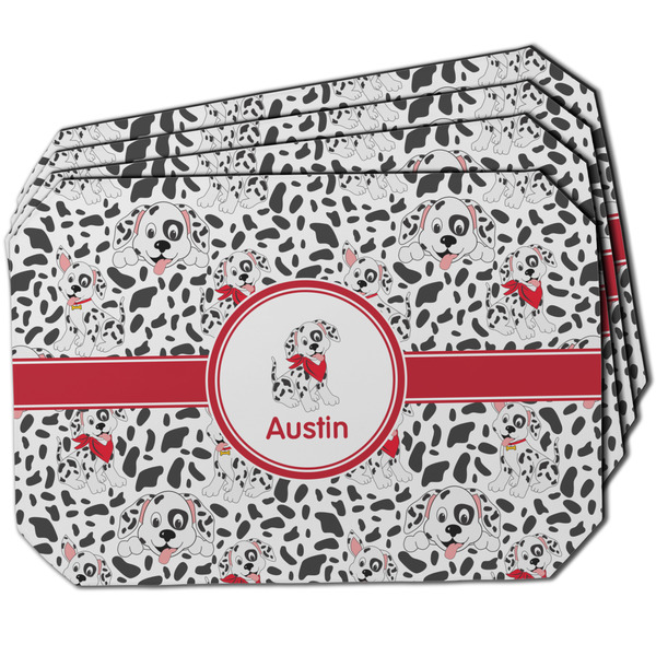 Custom Dalmation Dining Table Mat - Octagon w/ Name or Text