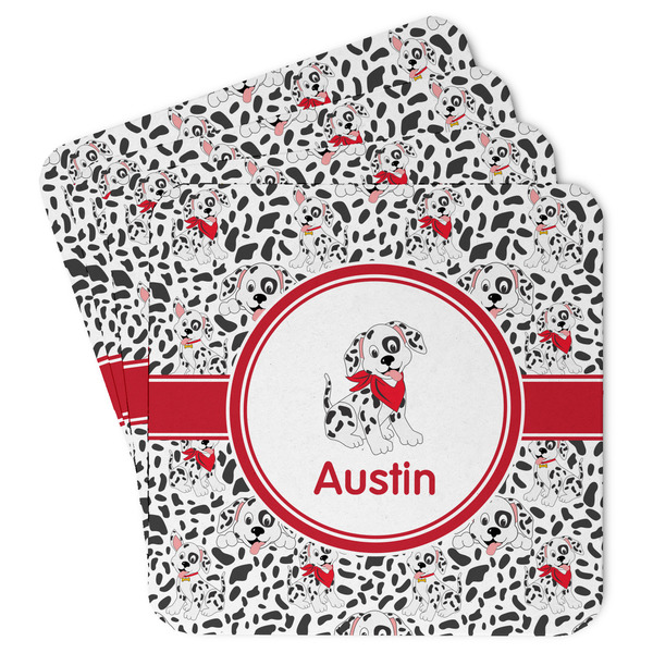 Custom Dalmation Paper Coasters w/ Name or Text