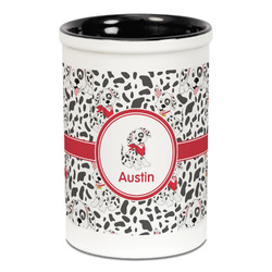 Dalmation Ceramic Pencil Holders - Black