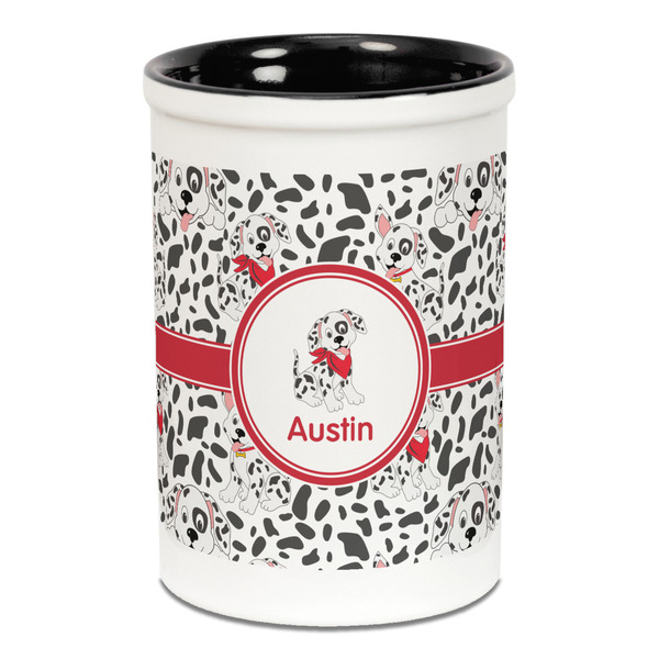 Dalmation Pencil Holder - Black