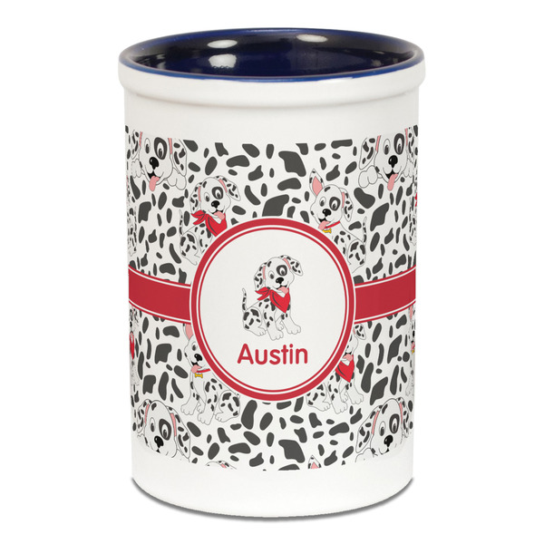 Dalmation Pencil Holder - Blue