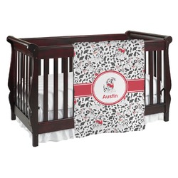 Dalmation Baby Blanket (Single Sided) (Personalized)