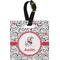 Dalmation Plastic Luggage Tag - Square w/ Name or Text