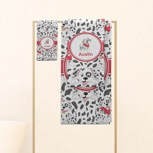 Dalmation Personalized Towel Set