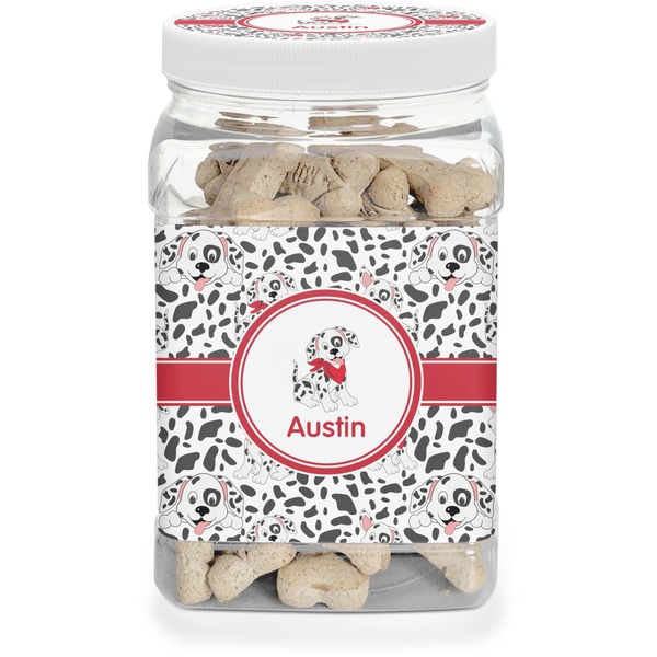 Custom Dalmation Dog Treat Jar (Personalized)