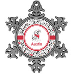 Dalmation Vintage Snowflake Ornament (Personalized)