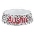 Dalmation Plastic Dog Bowl - Large (Personalized)