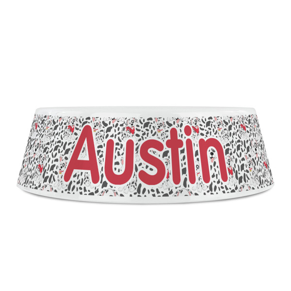 Dalmation Plastic Pet Bowls - Small - FRONT