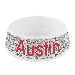 Dalmation Plastic Dog Bowl - Small (Personalized)