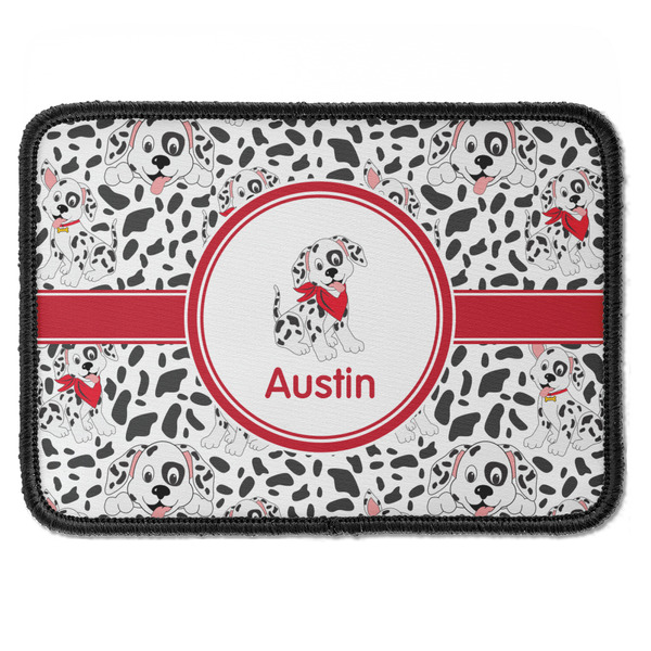 Custom Dalmation Iron On Rectangle Patch w/ Name or Text