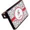 Dalmation Rectangular Car Hitch Cover w/ FRP Insert (Angle View)