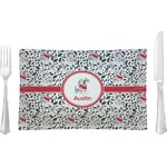 Dalmation Glass Rectangular Lunch / Dinner Plate (Personalized)