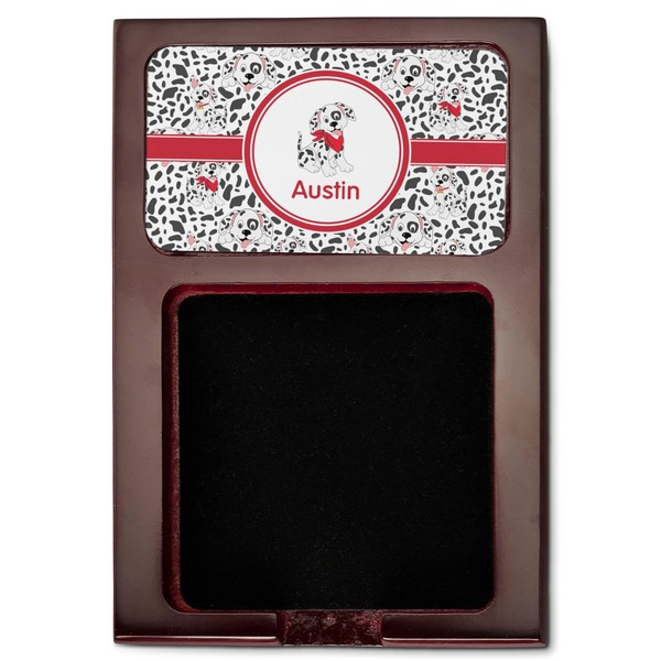 Dalmation Red Mahogany Sticky Note Holder - Flat