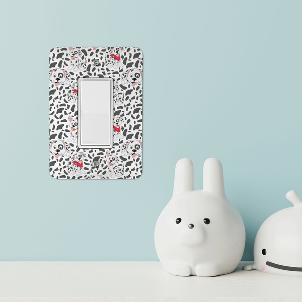 Dalmation Rocker Light Switch Covers - Single - IN CONTEXT