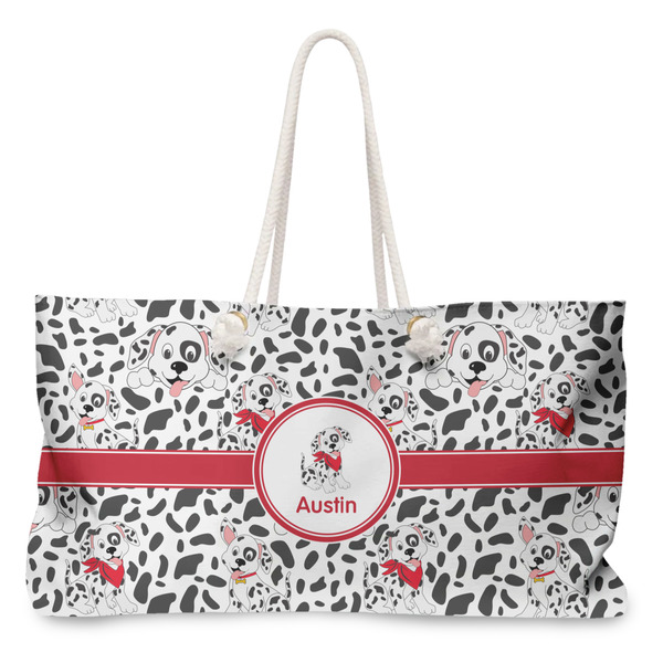 Custom Dalmation Large Tote Bag with Rope Handles (Personalized)