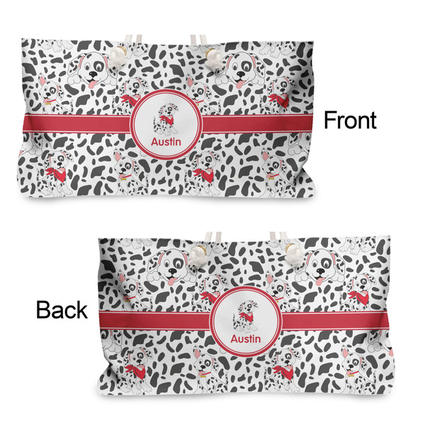 Dalmation Large Rope Tote - From & Back View
