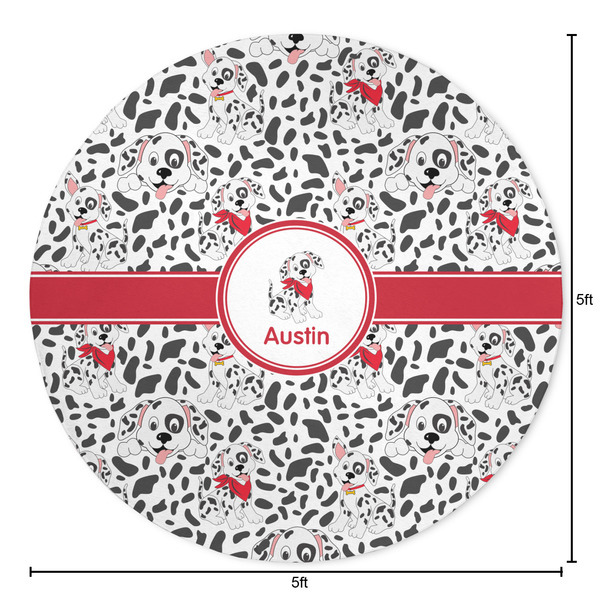 Dalmation Round Area Rug - Size