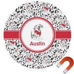 Dalmation Round Car Magnet - 6" (Personalized)