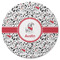 Dalmation Round Rubber Backed Coaster (Personalized)