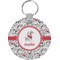 Dalmation Round Plastic Keychain (Personalized)