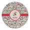 Dalmation Round Linen Placemats - FRONT (Double Sided)