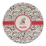 Dalmation Round Linen Placemat (Personalized)