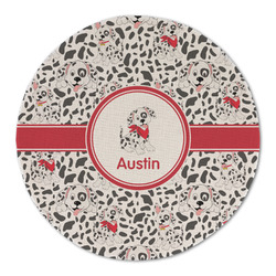 Dalmation Round Linen Placemat - Single Sided (Personalized)