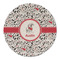 Dalmation Round Linen Placemats - FRONT (Single Sided)