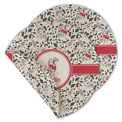 Dalmation Round Linen Placemat - Double Sided (Personalized)