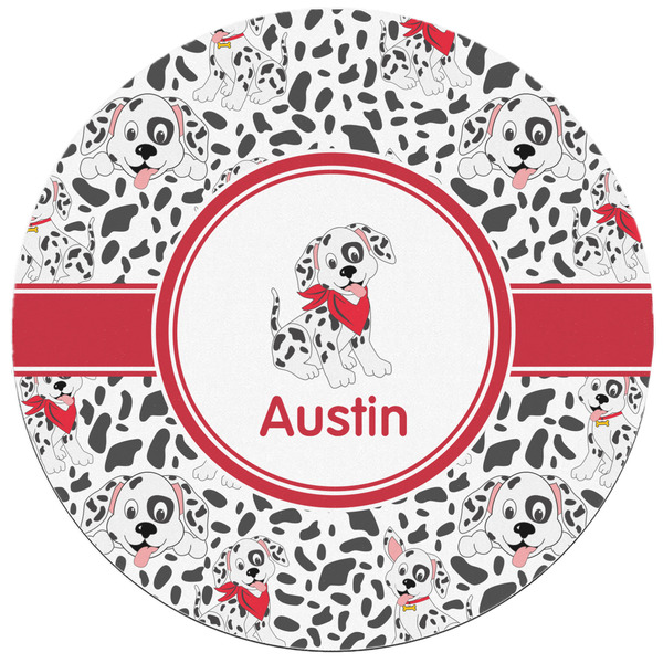 Dalmation Round Mousepad - APPROVAL
