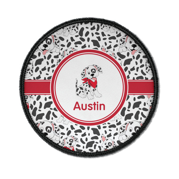Custom Dalmation Iron On Round Patch w/ Name or Text
