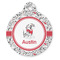 Dalmation Round Pet ID Tag - Large - Front