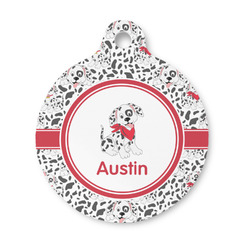 Dalmation Round Pet ID Tag - Small (Personalized)