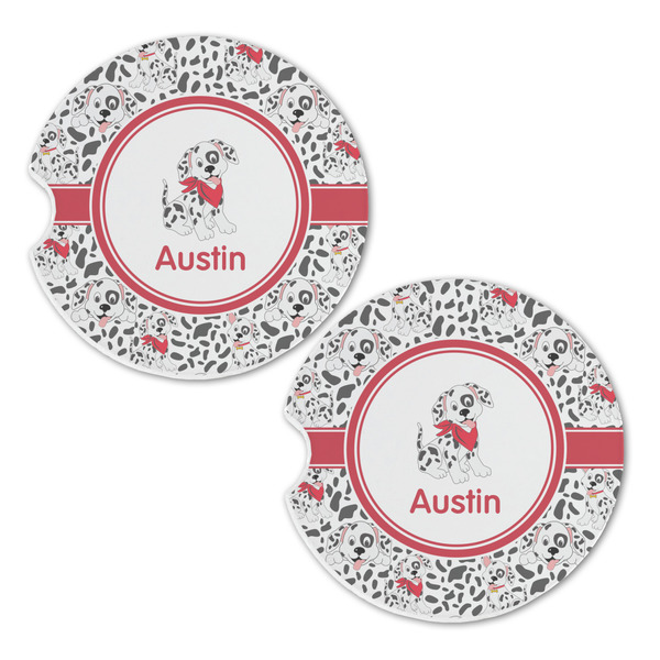 Dalmation Sandstone Car Coasters - Set of 2