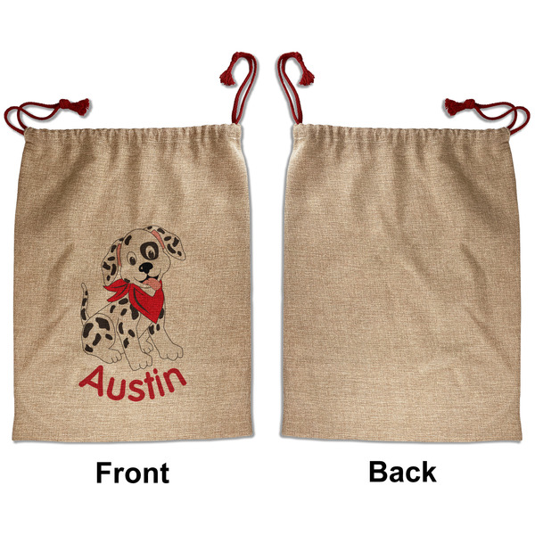 Dalmation Santa Bag - Approval - Front