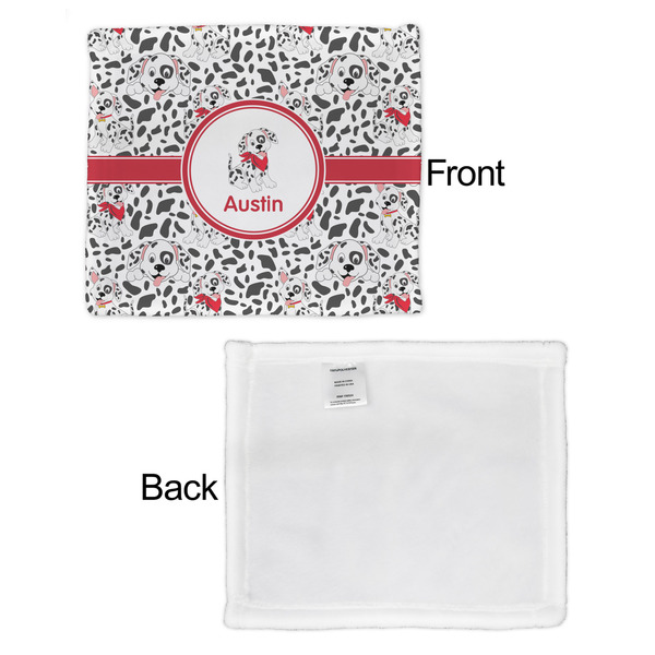 Dalmation Security Blanket - Front & White Back View