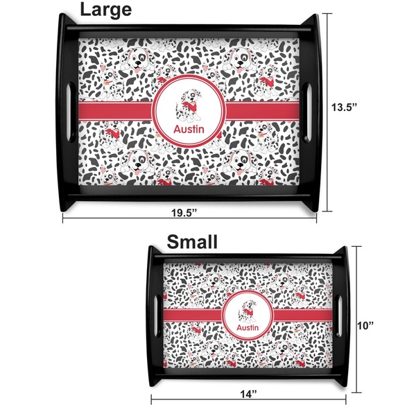 Dalmation Serving Tray Black Sizes
