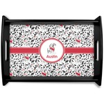Dalmation Black Wooden Tray - Small (Personalized)