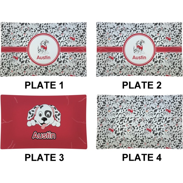 Dalmation Set of Rectangular Dinner Plates (Approval)