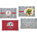 Dalmation Set of 4 Glass Rectangular Lunch / Dinner Plate (Personalized)