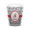 Dalmation Ceramic Shot Glass - 1.5 oz - White - Single (Personalized)