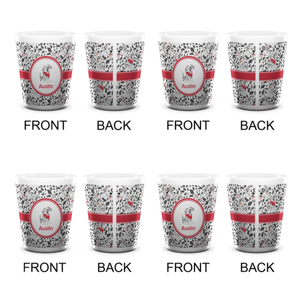 Dalmation Shot Glass - White - Set of 4 - APPROVAL