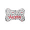 Dalmation Bone Shaped Dog Food Mat (Small) (Personalized)
